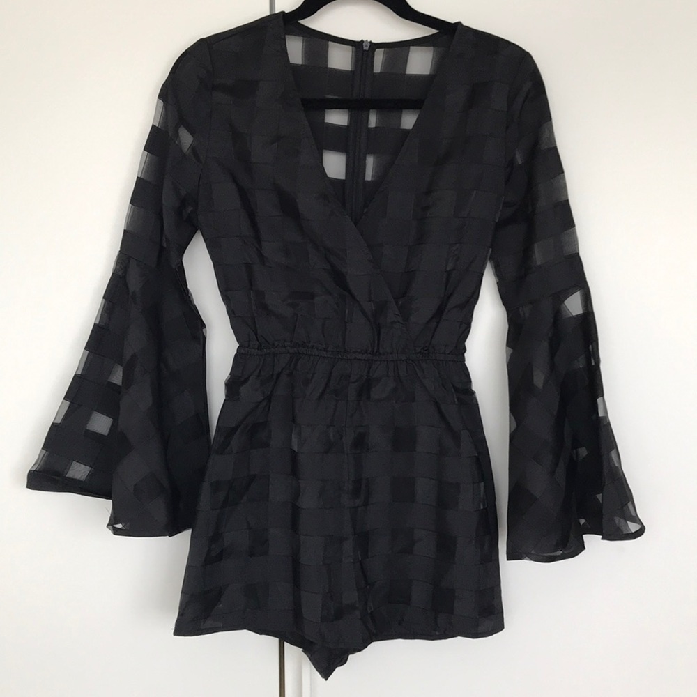 Nastygal bell sleeved romper